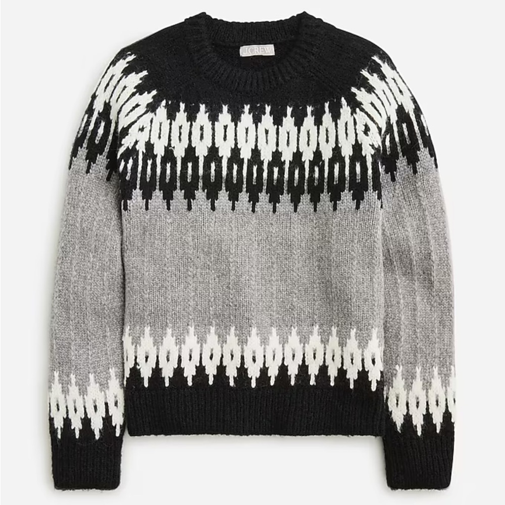 J. Crew Fair Isle crewneck sweater EUC - Picture 10 of 10